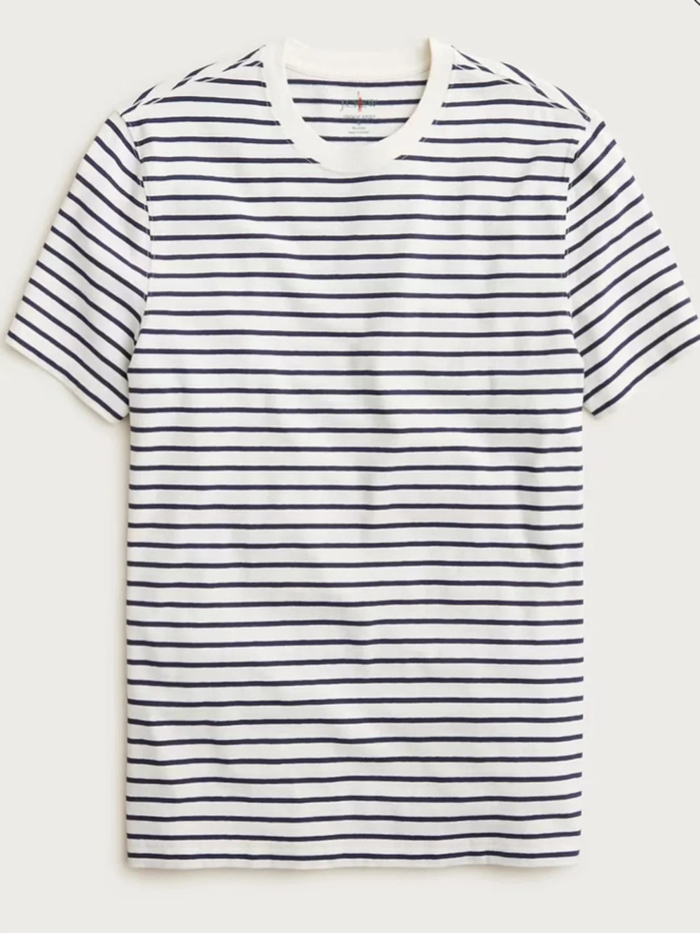 J.Crew Vintage-wash cotton T-shirt in stripe